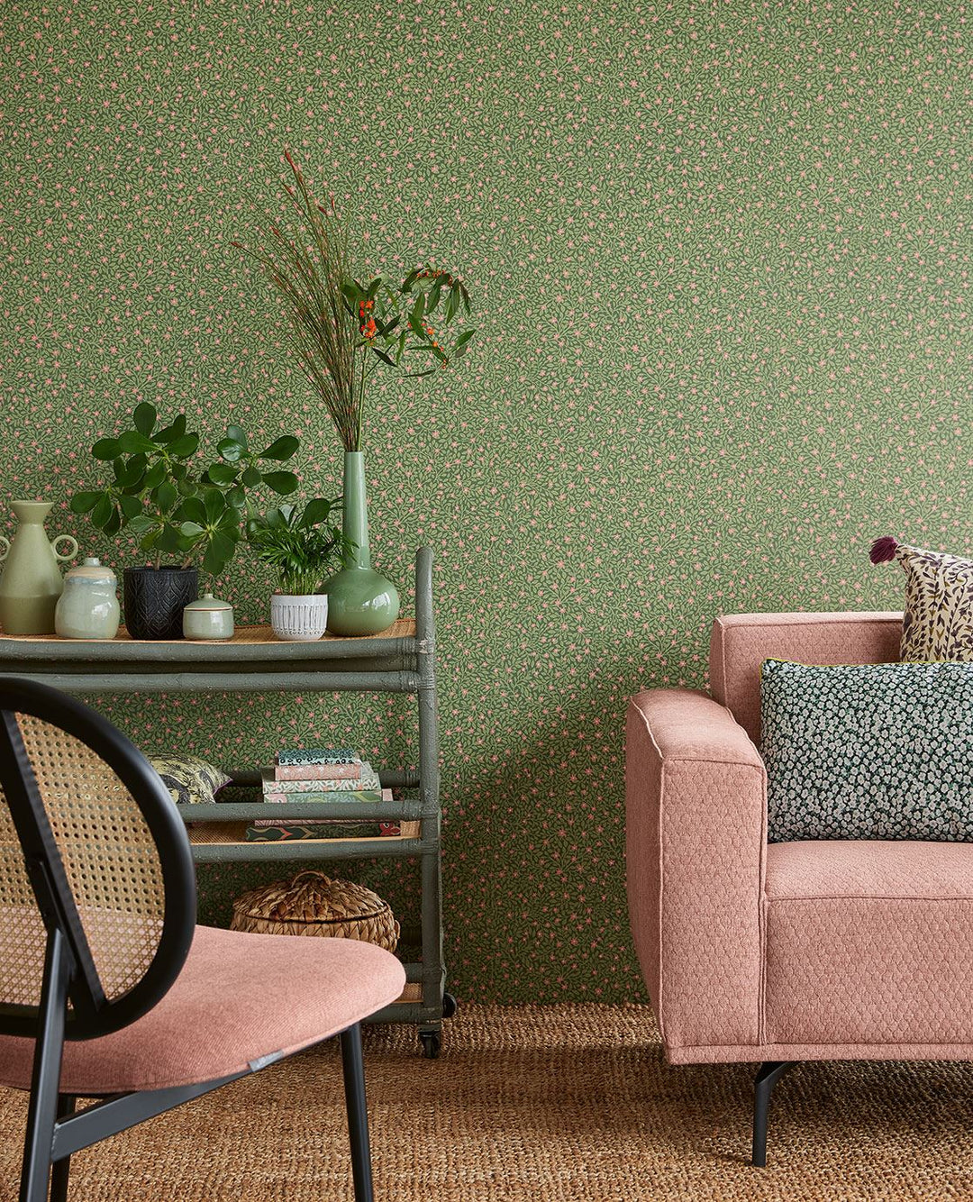 EIJFFINGER Posy 316055 - Afbeelding 3 - Groen, Scandinavisch, Retro, Vintage, Romantisch
