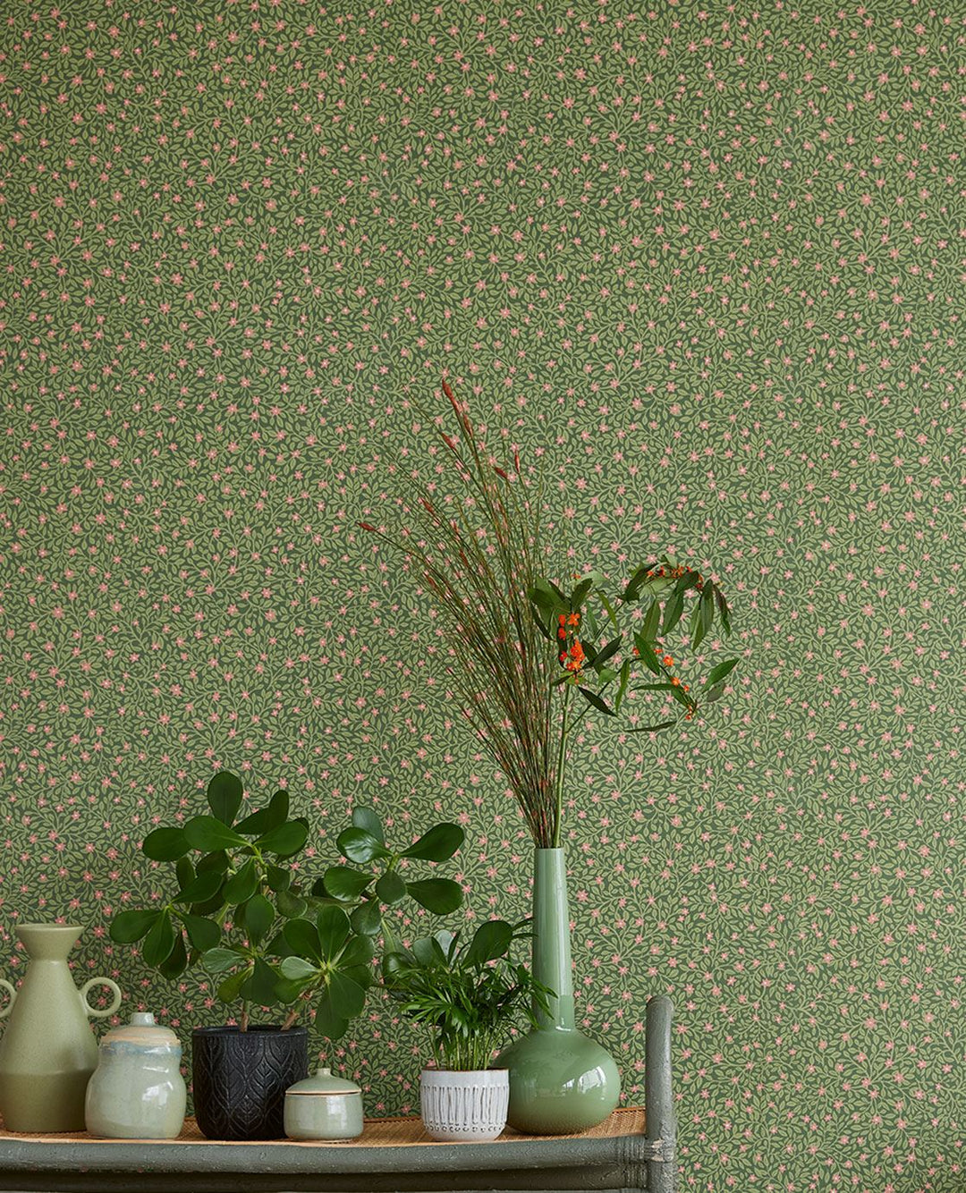 EIJFFINGER Posy 316055 - Afbeelding 4 - Groen, Scandinavisch, Retro, Vintage, Romantisch