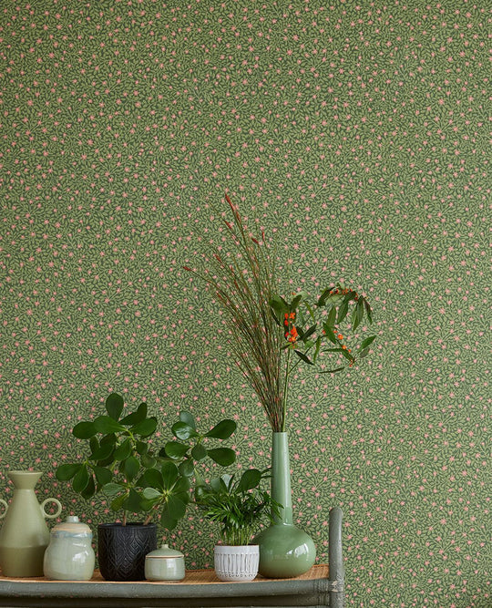 EIJFFINGER Posy 316055 - Afbeelding 4 - Groen, Scandinavisch, Retro, Vintage, Romantisch