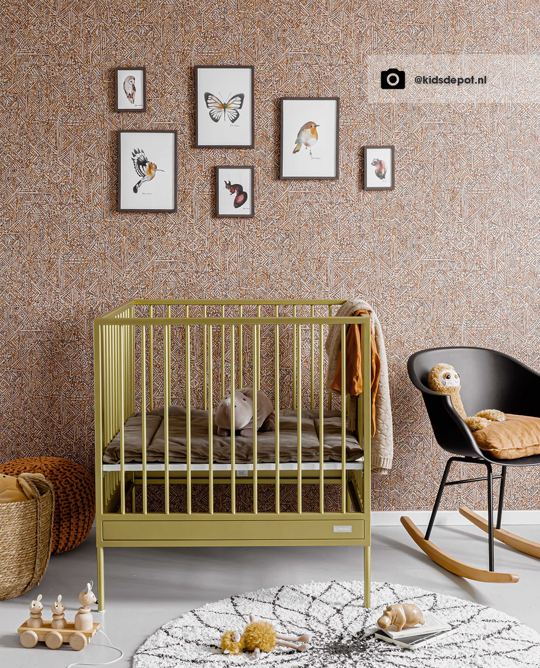 EIJFFINGER Terra 391520 - Afbeelding 3 - Oranje, Metallic, Etnisch, Chic, Glamour, Fantasie