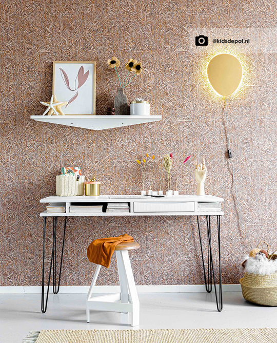 EIJFFINGER Terra 391520 - Afbeelding 5 - Oranje, Metallic, Etnisch, Chic, Glamour, Fantasie