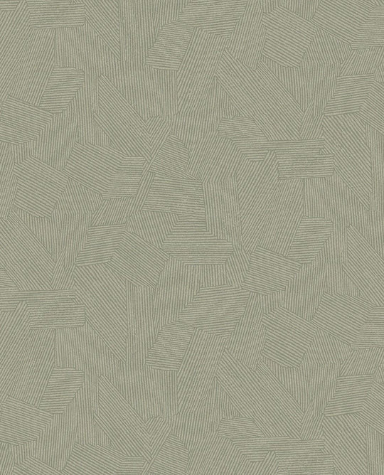 EIJFFINGER Twist 318007 - Afbeelding 1 - Groen, Scandinavisch, Basic, Structuren, Grafisch