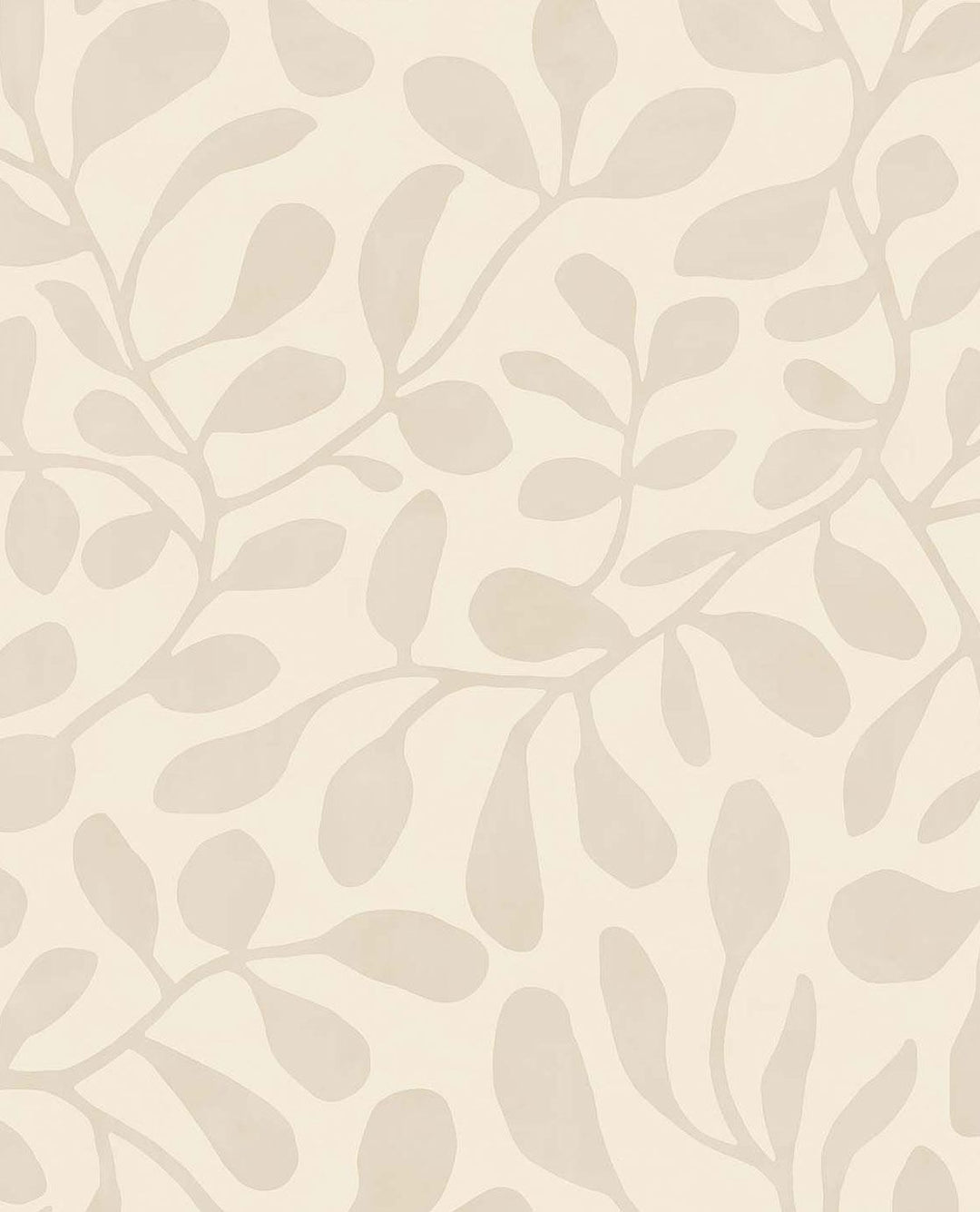 EIJFFINGER Twist 318030 - Afbeelding 1 - Naturel, Wit, Scandinavisch, Landelijk, Romantisch, Natuurlijk, Bladeren