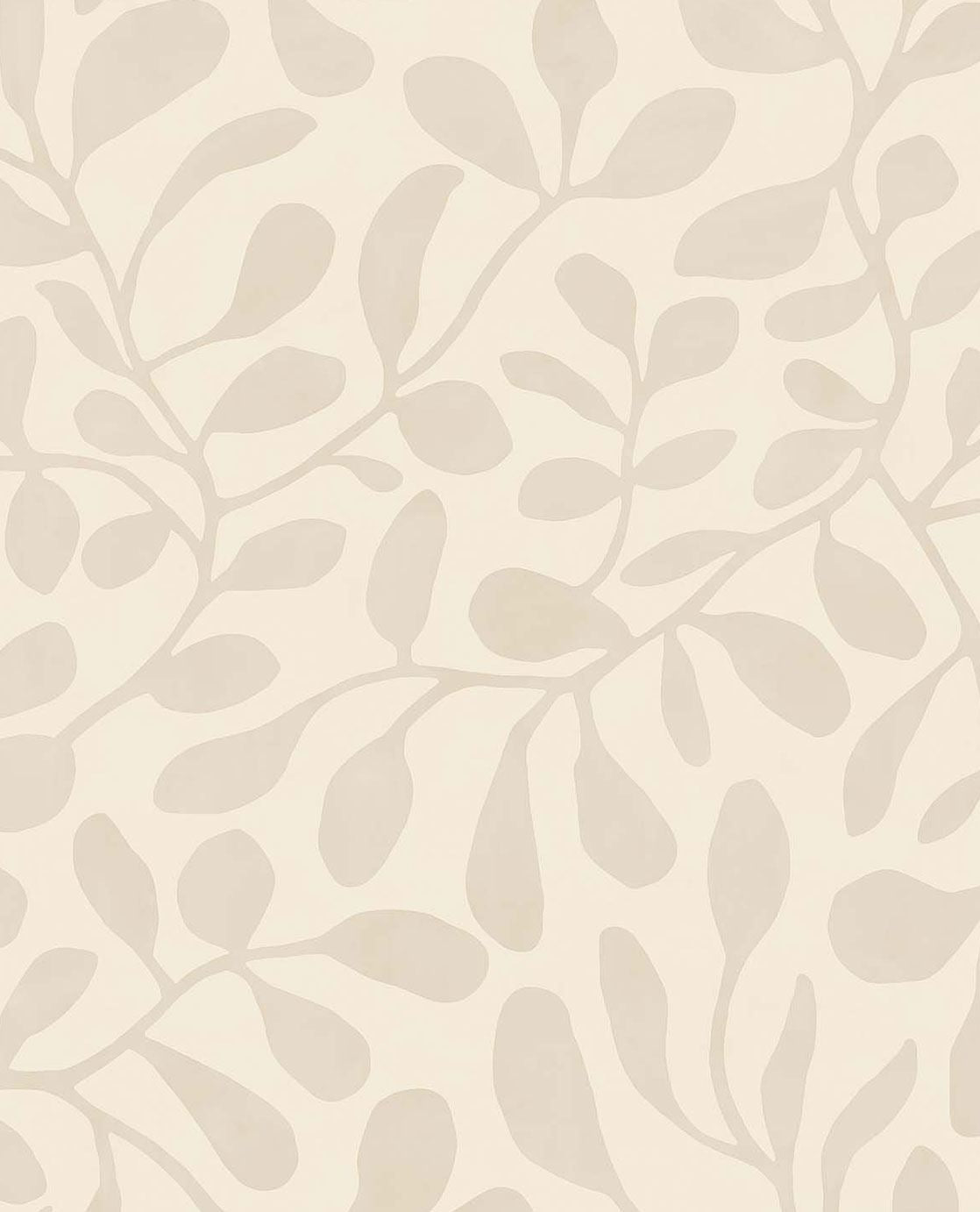 EIJFFINGER Twist 318030 - Afbeelding 1 - Naturel, Wit, Scandinavisch, Landelijk, Romantisch, Natuurlijk, Bladeren