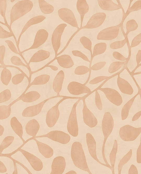 EIJFFINGER Twist 318031 - Afbeelding 1 - Naturel, Oranje, Scandinavisch, Romantisch, Natuurlijk, Bladeren
