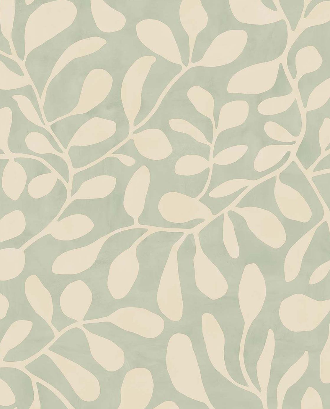 EIJFFINGER Twist 318033 - Afbeelding 1 - Naturel, Groen, Scandinavisch, Romantisch, Natuurlijk, Bladeren