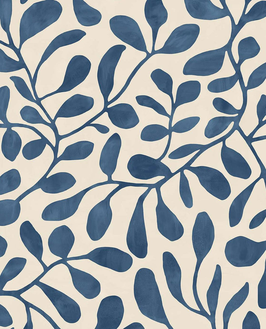 EIJFFINGER Twist 318035 - Afbeelding 1 - Blauw, Scandinavisch, Bladeren