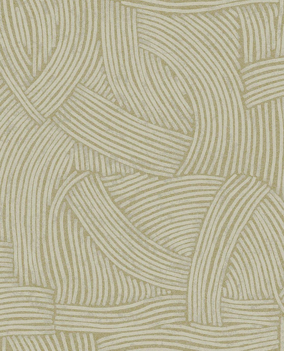 EIJFFINGER Twist 318013 - Afbeelding 1 - Groen, Scandinavisch, Etnisch, Basic, Structuren, Grafisch