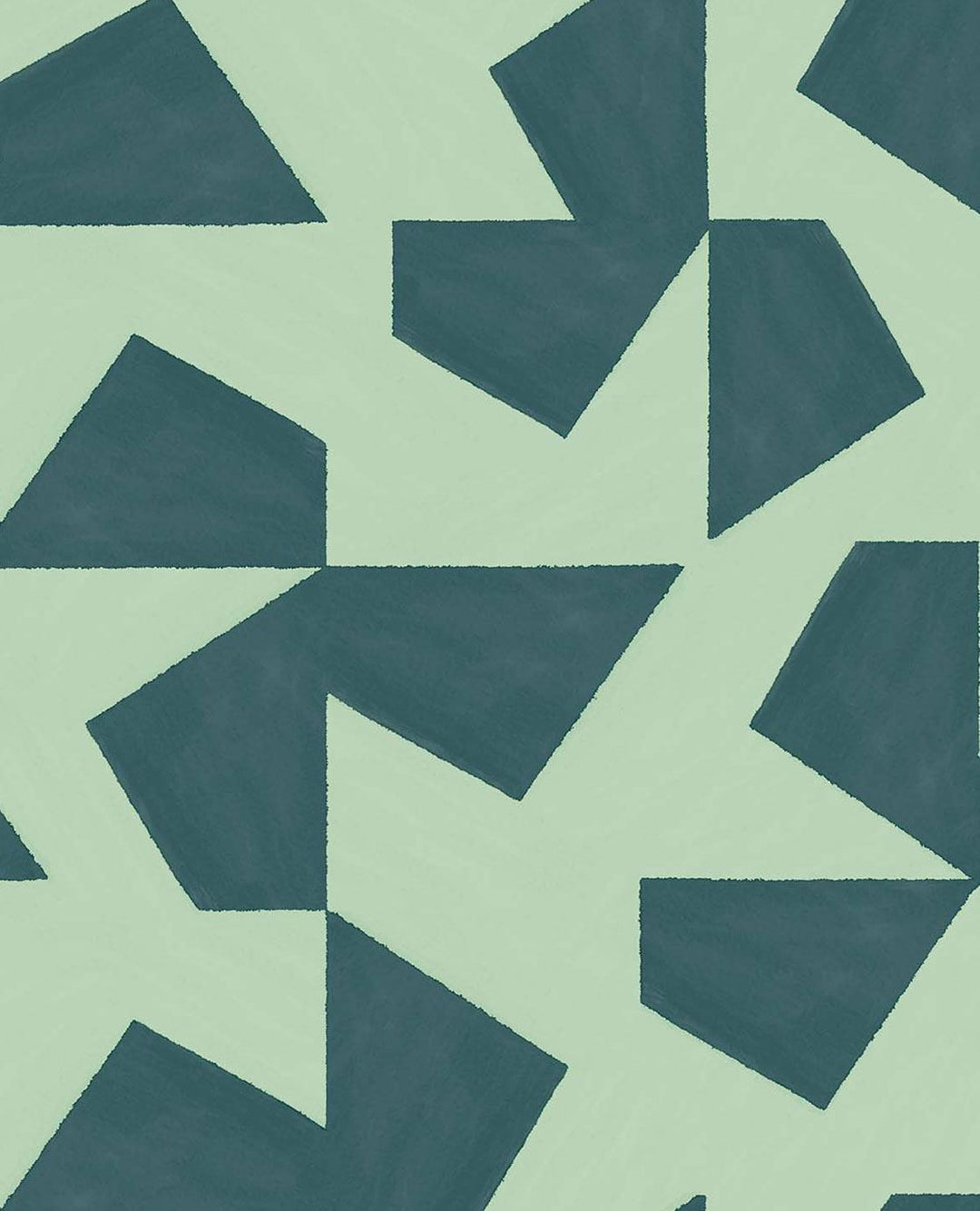 EIJFFINGER Twist 318042 - Afbeelding 1 - Groen, Scandinavisch, Retro, Vintage, Kinderkamer, Grafisch, Geometrisch