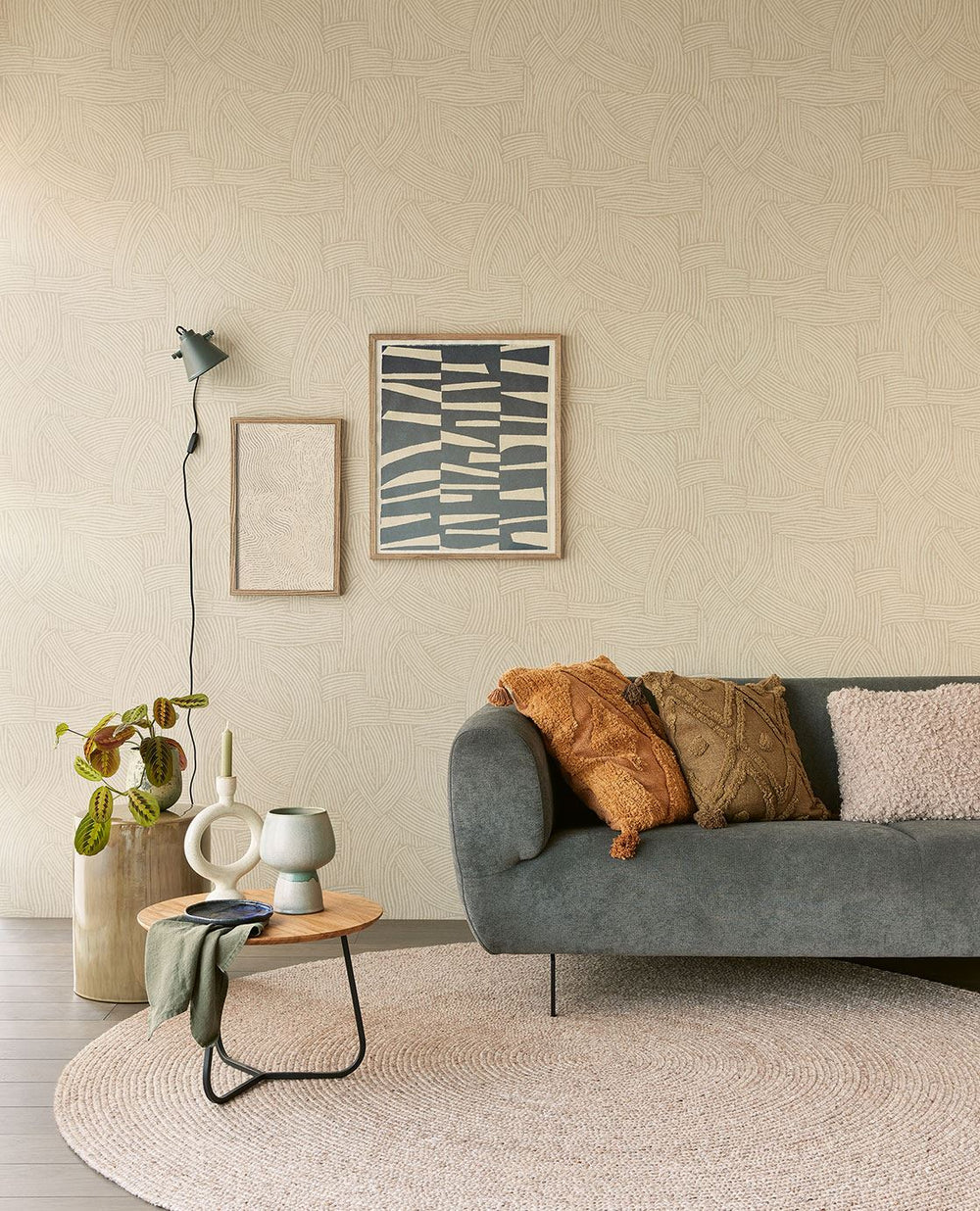 EIJFFINGER Twist 318011 - Afbeelding 2 - Naturel, Scandinavisch, Basic, Structuren, Grafisch