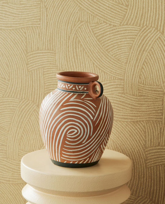 EIJFFINGER Twist 318012 - Afbeelding 2 - Geel, Scandinavisch, Etnisch, Basic, Structuren, Grafisch