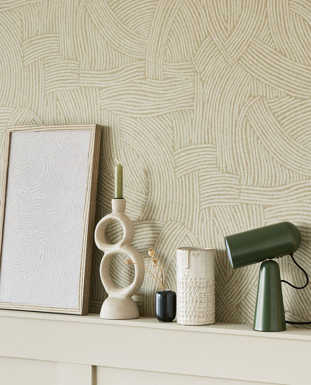 EIJFFINGER Twist 318013 - Afbeelding 2 - Groen, Scandinavisch, Etnisch, Basic, Structuren, Grafisch