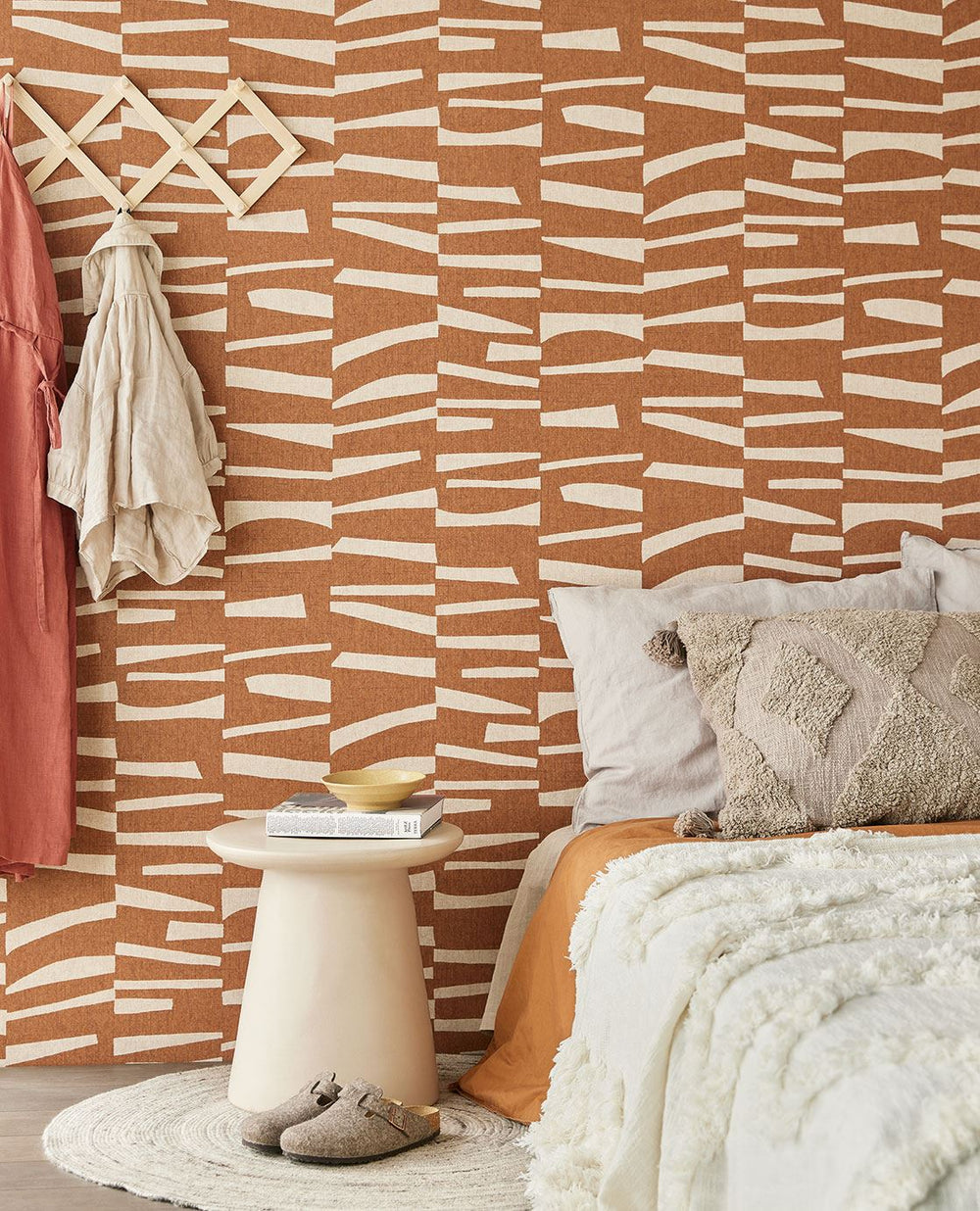 EIJFFINGER Twist 318026 - Afbeelding 2 - Naturel, Oranje, Scandinavisch, Etnisch, Structuren, Grafisch