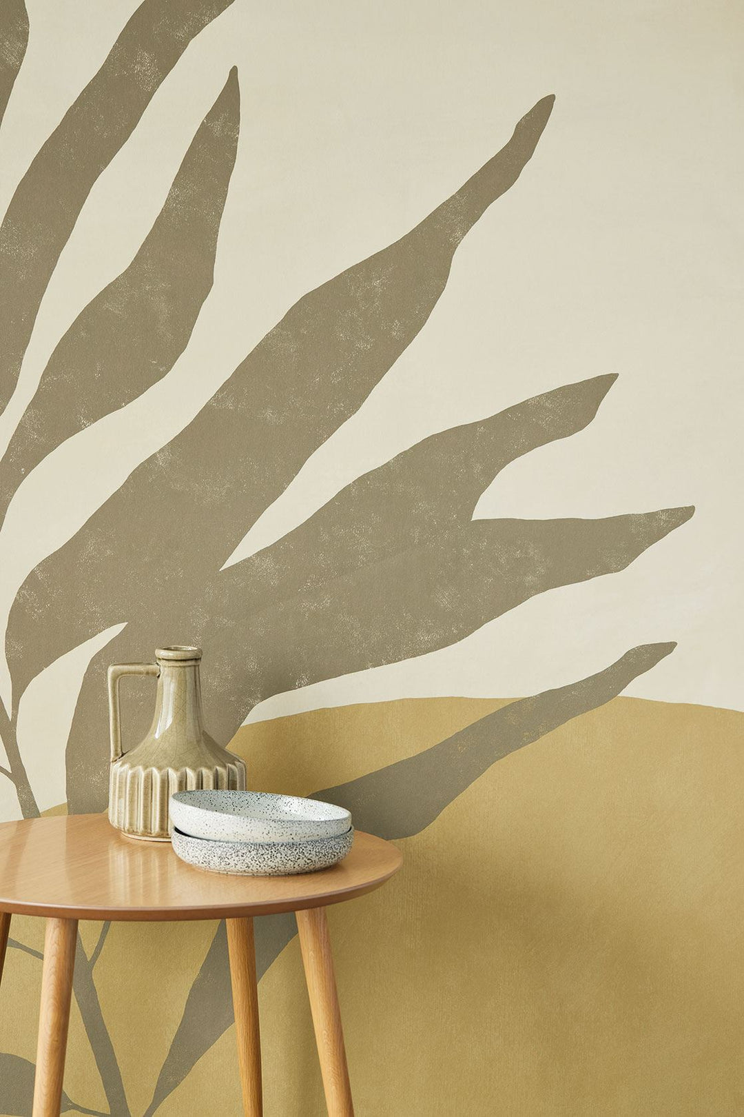 EIJFFINGER Twist 318074 - Afbeelding 2 - Groen, Scandinavisch, Landelijk, Romantisch, Bladeren