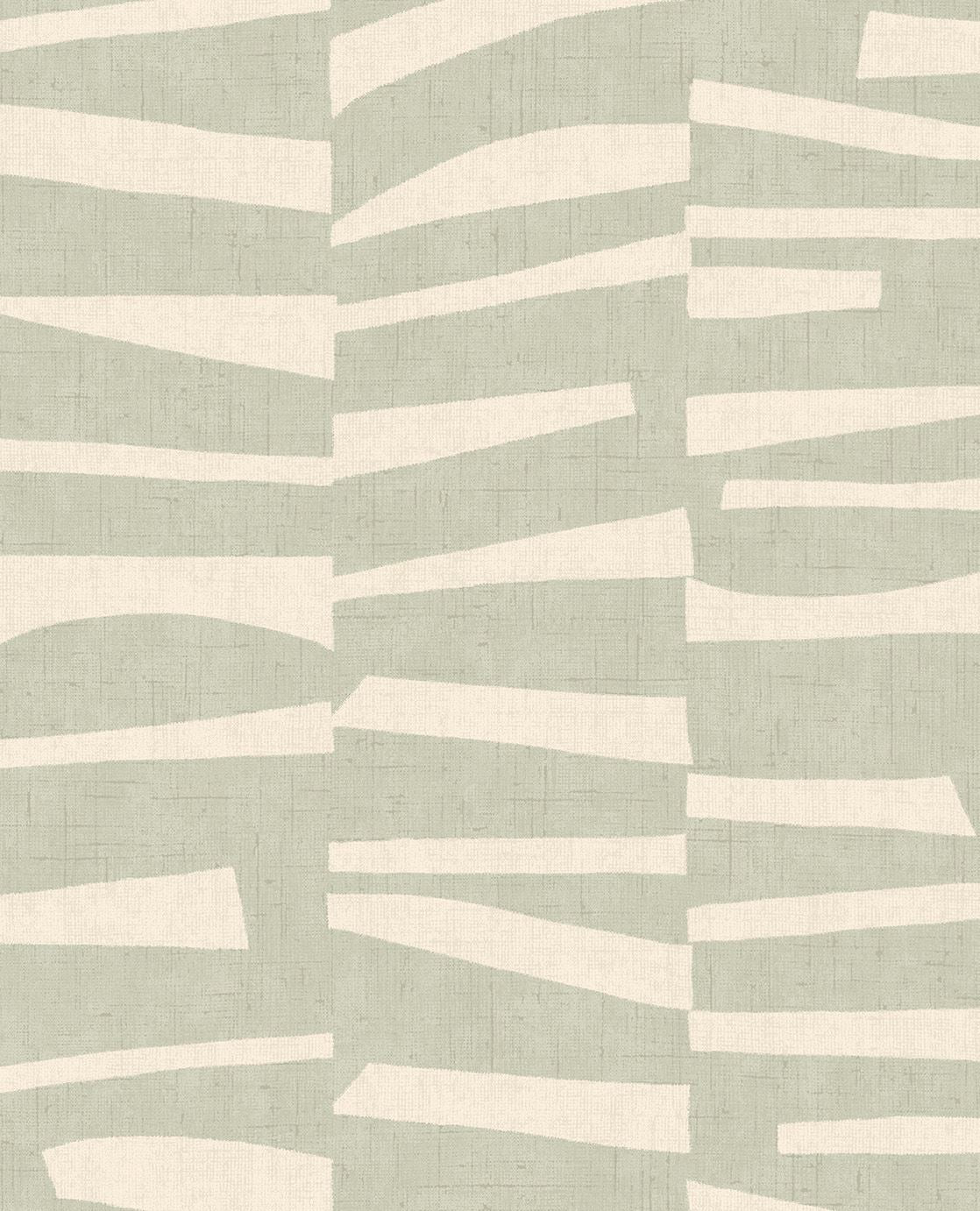 EIJFFINGER Twist 318021 - Afbeelding 1 - Naturel, Groen, Scandinavisch, Etnisch, Structuren, Grafisch