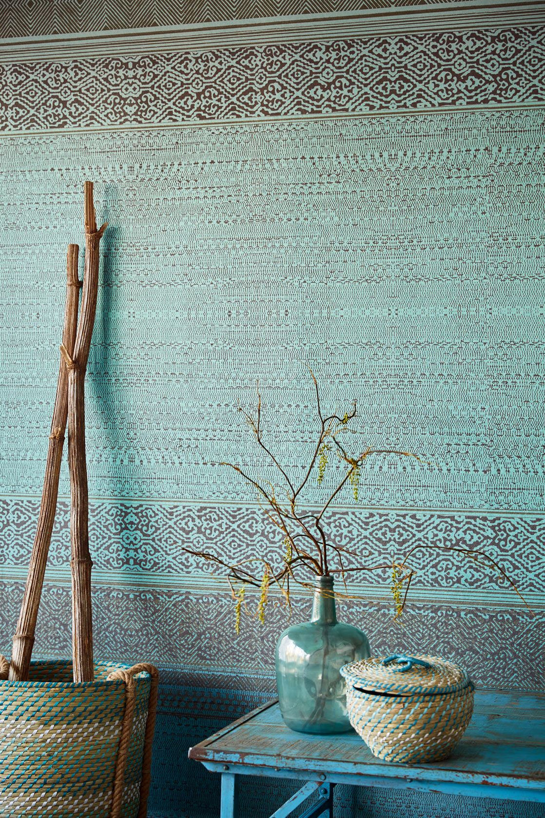 EIJFFINGER Wallpower Favourites 309053 - Afbeelding 2 - Blauw, Groen, Etnisch