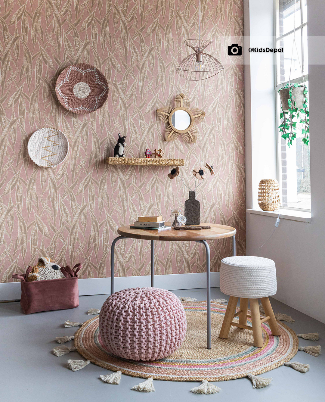 EIJFFINGER Waterfront 300802 - Afbeelding 4 - Naturel, Rood, Metallic, Scandinavisch, Landelijk, Etnisch, Natuurlijk, Bladeren
