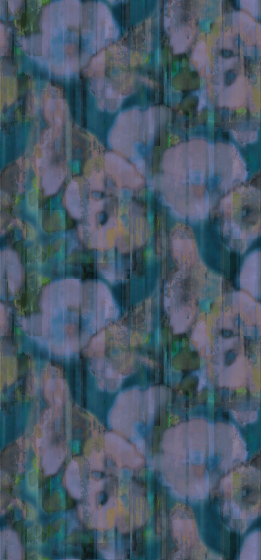 EIJFFINGER Canvas 313570 - Afbeelding 1 - Blauw, Paars, Romantisch, Chic, Glamour, Bloemen