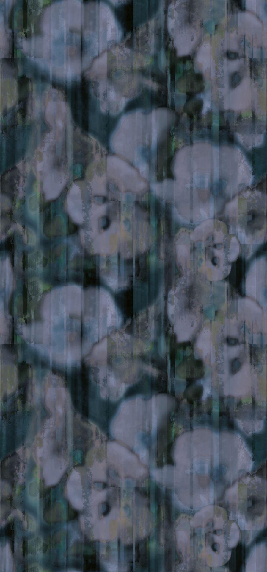 EIJFFINGER Canvas 313571 - Afbeelding 1 - Blauw, Paars, Romantisch, Chic, Glamour, Bloemen