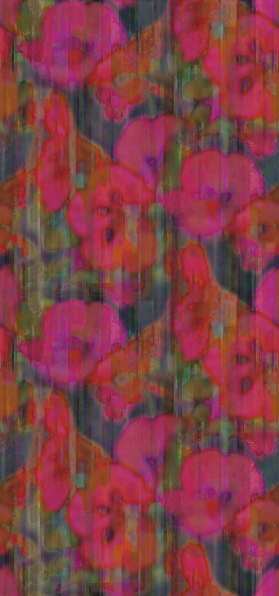 EIJFFINGER Canvas 313572 - Afbeelding 1 - Rood, Rood, Romantisch, Chic, Glamour, Bloemen