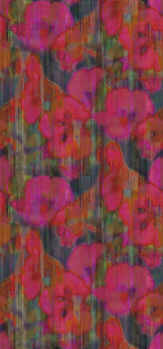 EIJFFINGER Canvas 313572 - Afbeelding 1 - Rood, Rood, Romantisch, Chic, Glamour, Bloemen