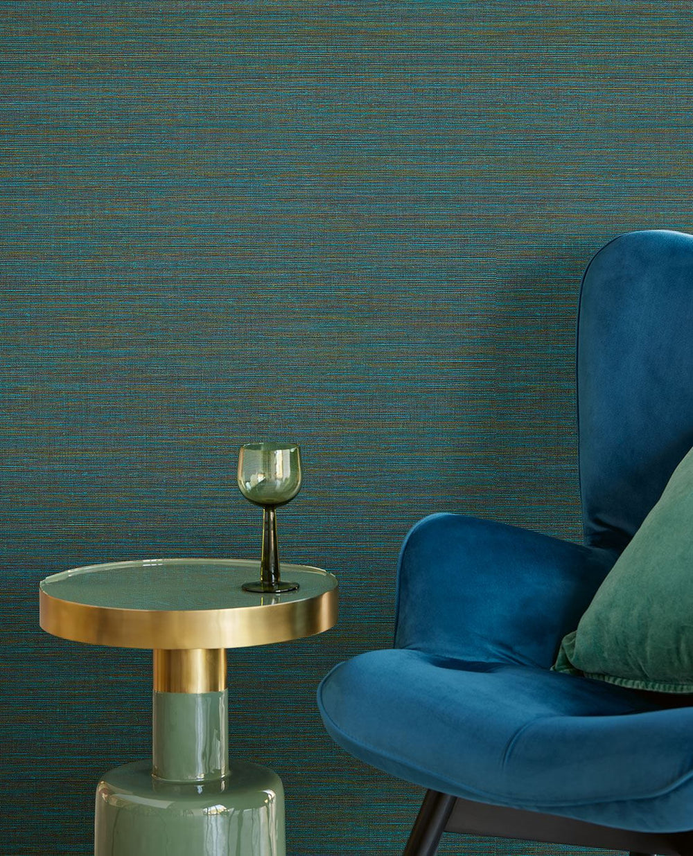 EIJFFINGER Canvas 313508 - Afbeelding 2 - Blauw, Groen, Etnisch, Basic, Stoer, Industrieel, Natuurlijk, Structuren