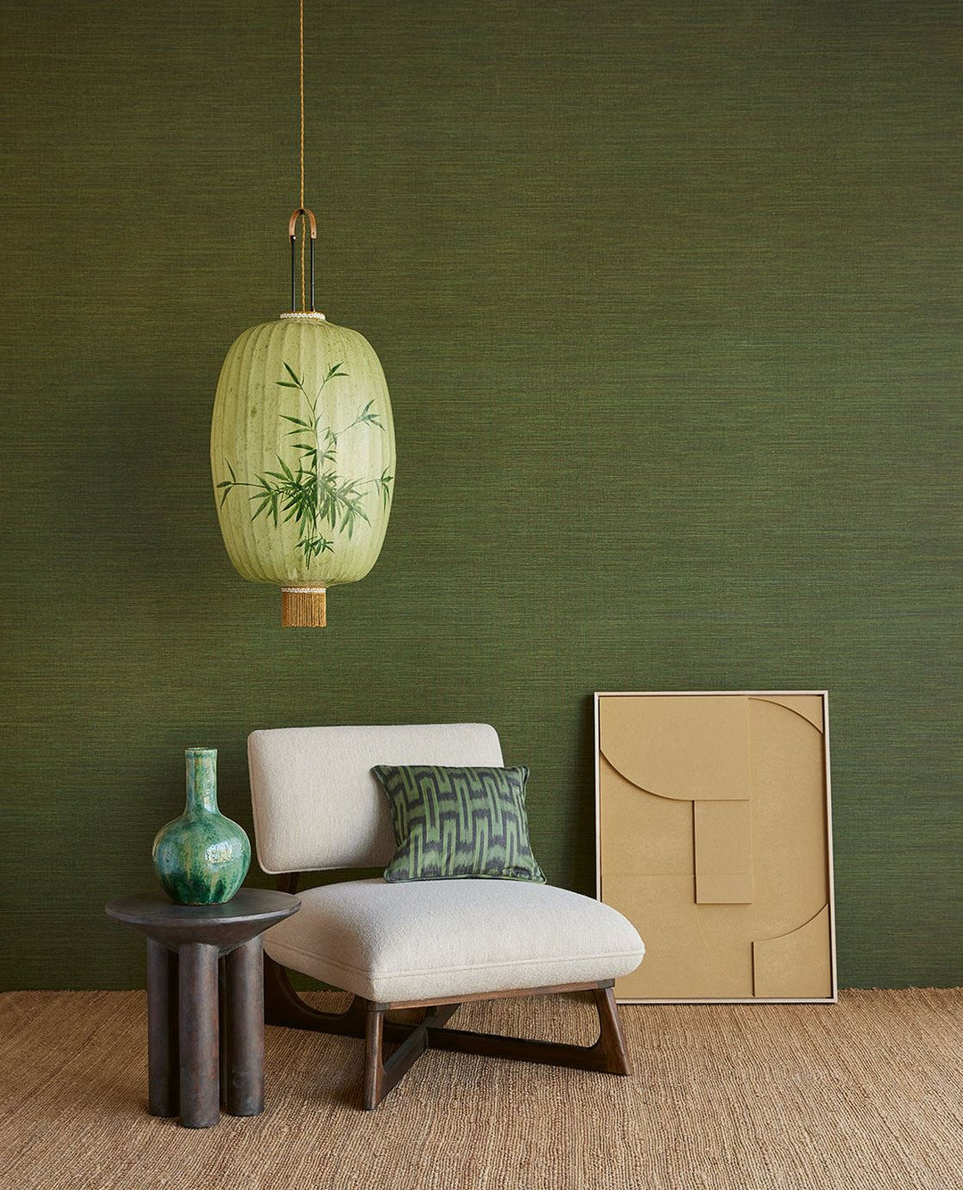 EIJFFINGER Canvas 313509 - Afbeelding 2 - Groen, Retro, Vintage, Basic, Stoer, Industrieel, Natuurlijk, Structuren
