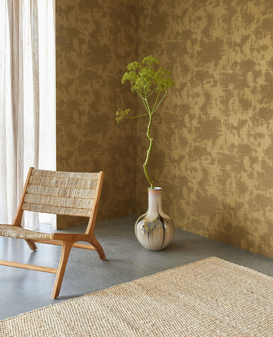 EIJFFINGER Canvas 313525 - Afbeelding 2 - Groen, Goud, Basic, Klassiek, Structuren