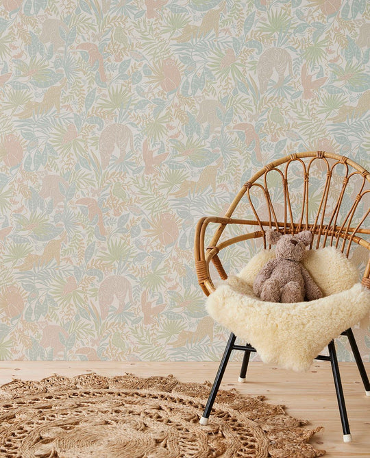 EIJFFINGER Explore 323020 - Afbeelding 2 - Multi, Naturel, Groen, Scandinavisch, Kinderkamer