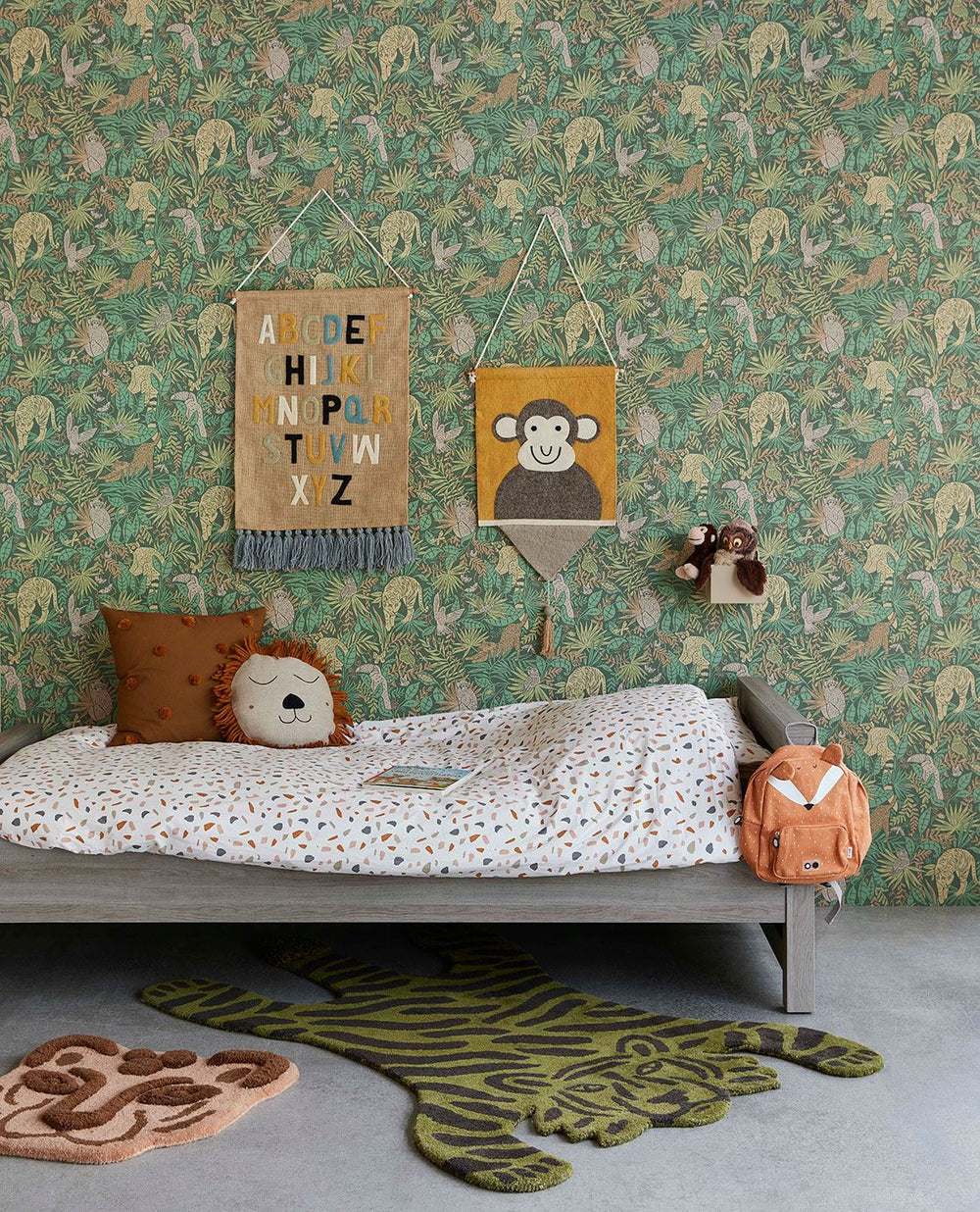 EIJFFINGER Explore 323024 - Afbeelding 2 - Groen, Retro, Vintage, Kinderkamer