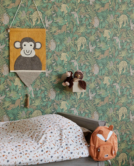 EIJFFINGER Explore 323024 - Afbeelding 3 - Groen, Retro, Vintage, Kinderkamer