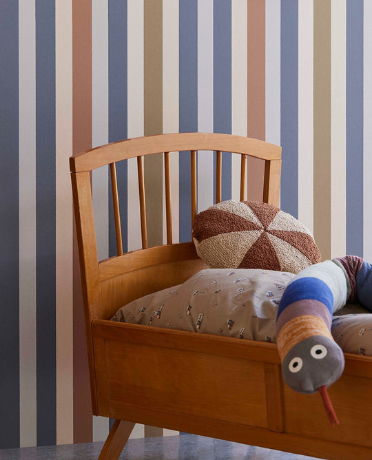 EIJFFINGER Explore 323053 - Afbeelding 3 - Multi, Blauw, Kinderkamer, Strepen, Kinderkamer