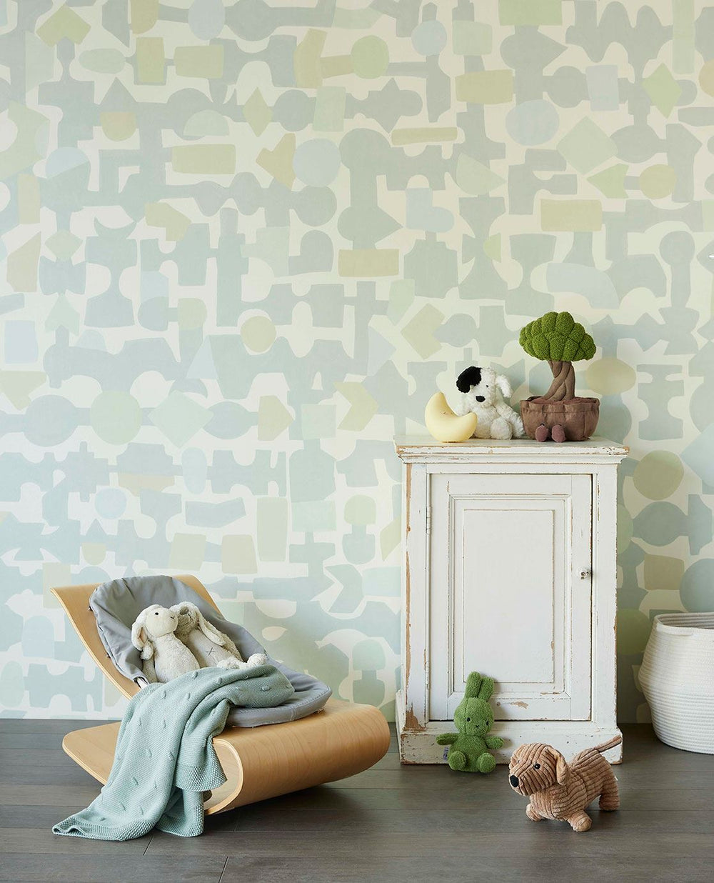 EIJFFINGER Explore 323102 - Afbeelding 2 - Blauw, Groen, Retro, Vintage, Kinderkamer
