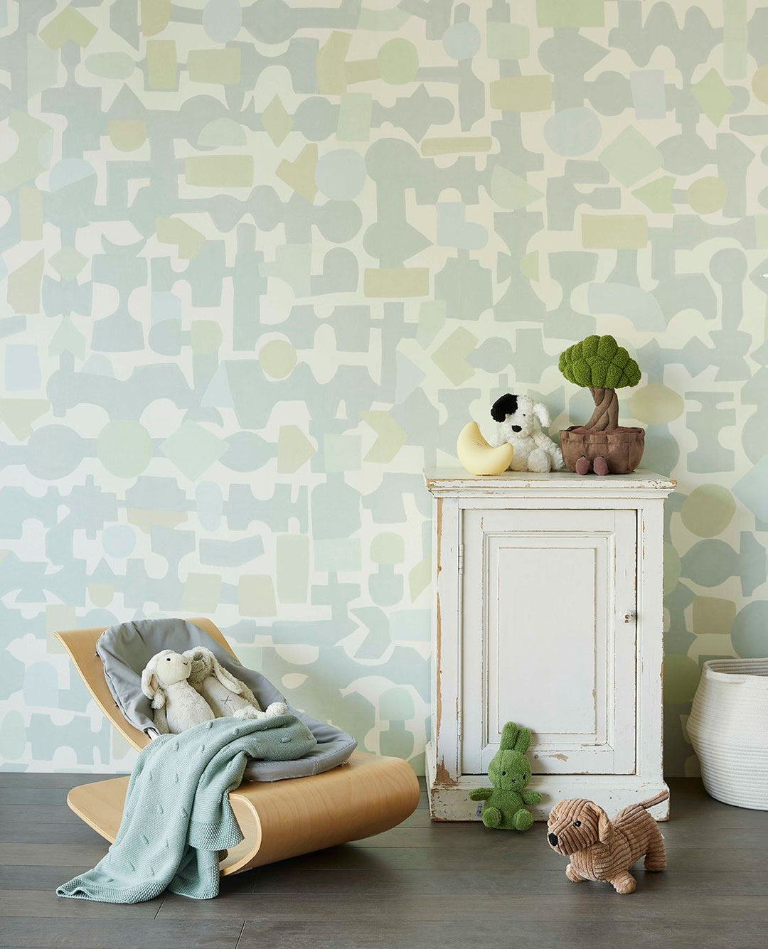 EIJFFINGER Explore 323102 - Afbeelding 2 - Blauw, Groen, Retro, Vintage, Kinderkamer
