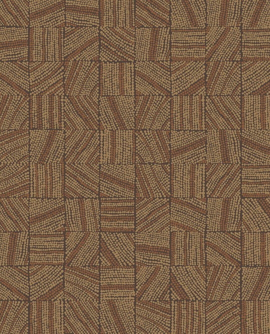 EIJFFINGER Embrace 324031 - Afbeelding 1 - Naturel, Oranje, Etnisch, Structuren