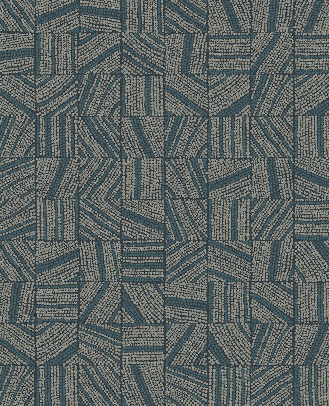 EIJFFINGER Embrace 324033 - Afbeelding 1 - Blauw, Etnisch, Stoer, Industrieel, Structuren