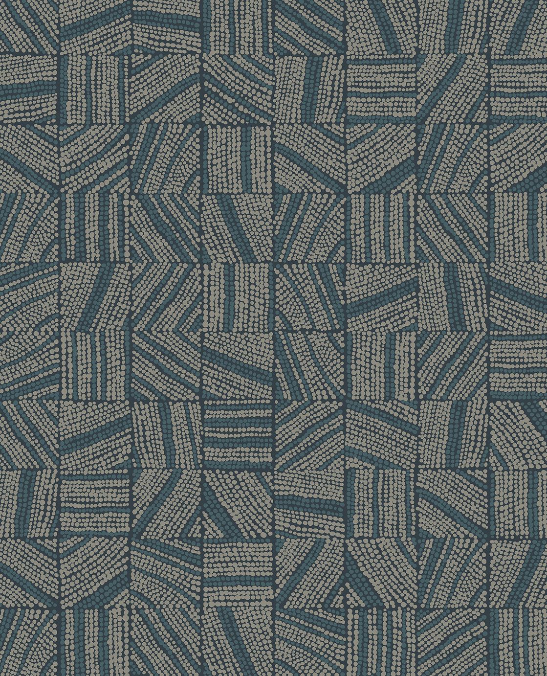 EIJFFINGER Embrace 324033 - Afbeelding 1 - Blauw, Etnisch, Stoer, Industrieel, Structuren
