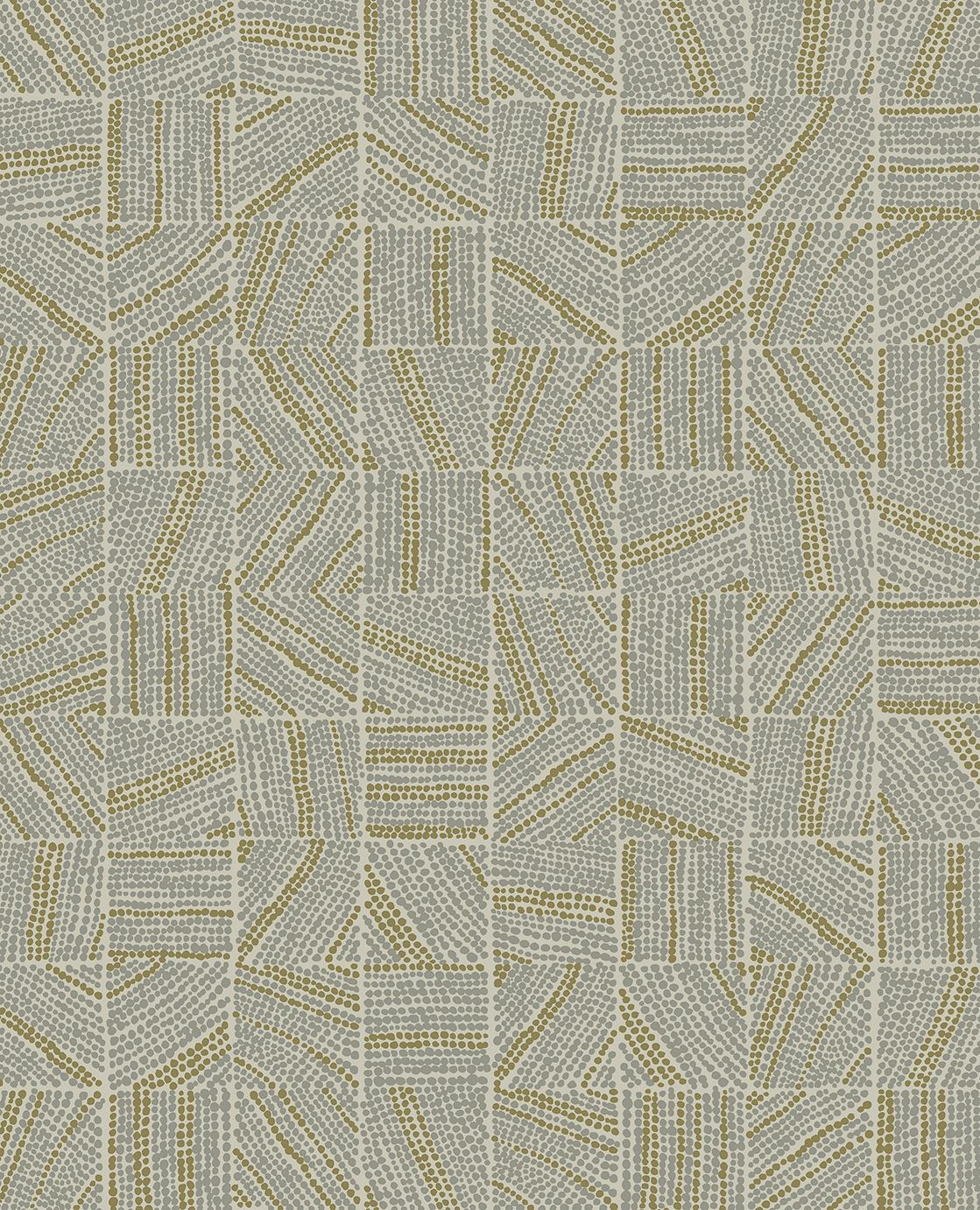 EIJFFINGER Embrace 324034 - Afbeelding 1 - Groen, Zwart / Grijs, Etnisch, Structuren
