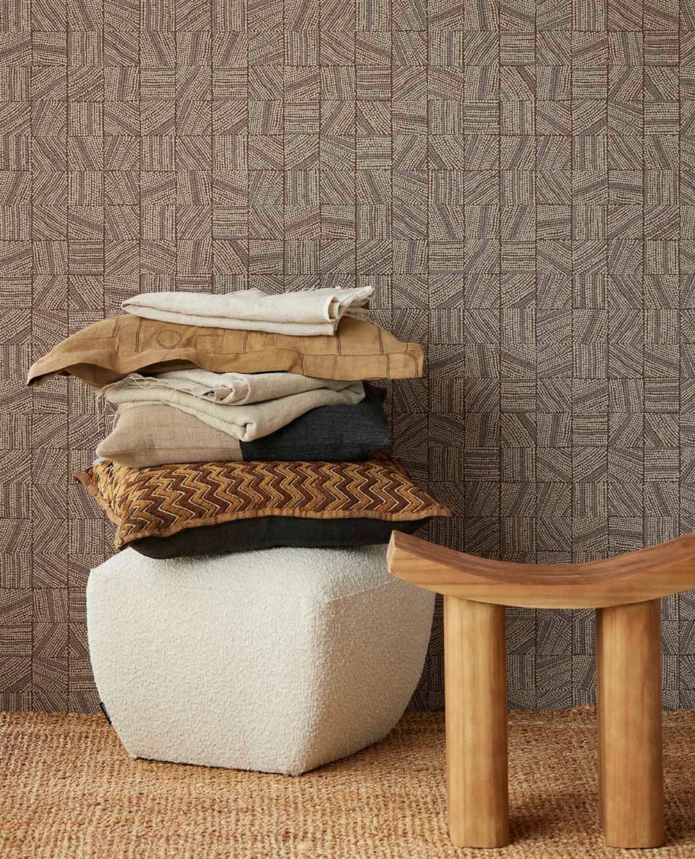EIJFFINGER Embrace 324032 - Afbeelding 2 - Naturel, Etnisch, Structuren