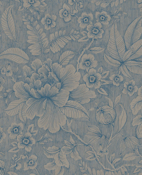 EIJFFINGER Pip Studio 6 333106 - Afbeelding 1 - Blauw, Romantisch, Pip Studio, Grafisch, Bloemen