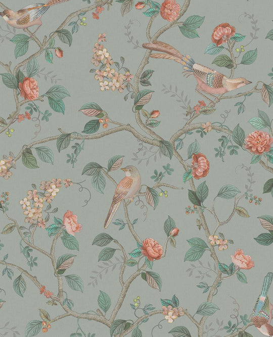 EIJFFINGER Pip Studio 6 333121 - Afbeelding 1 - Groen, Romantisch, Pip Studio, Dieren, Bloemen