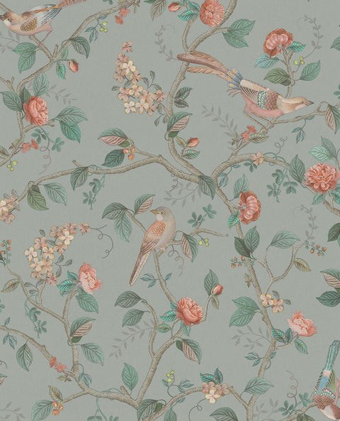 EIJFFINGER Pip Studio 6 333121 - Afbeelding 1 - Groen, Romantisch, Pip Studio, Dieren, Bloemen