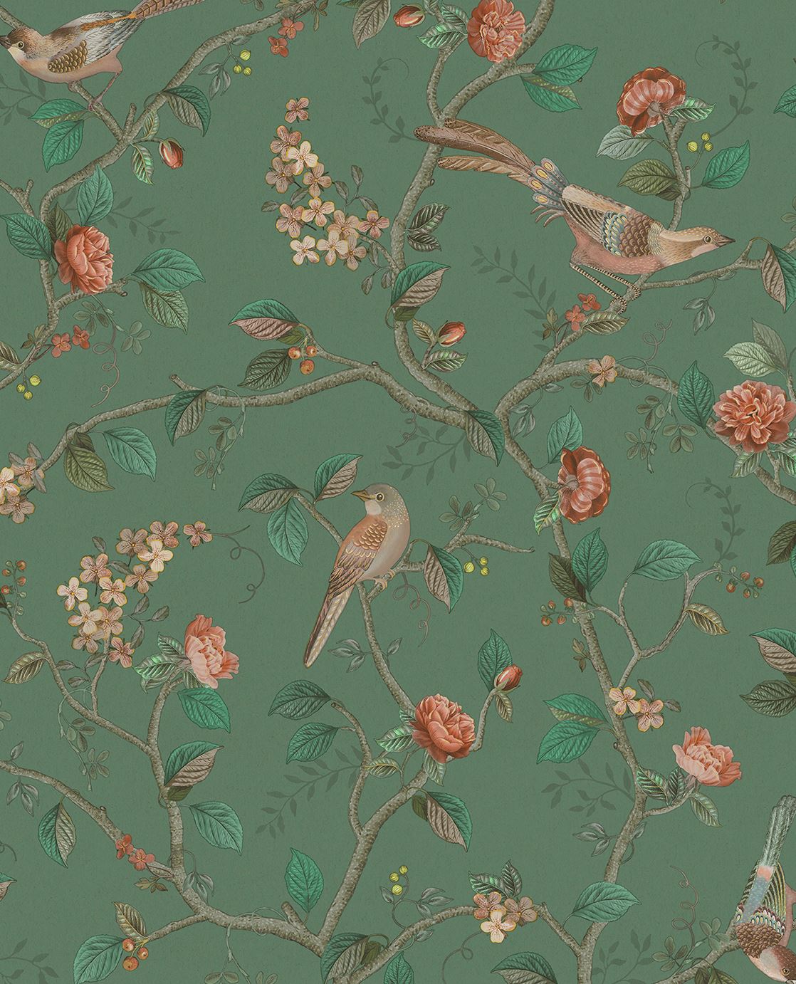 EIJFFINGER Pip Studio 6 333123 - Afbeelding 1 - Groen, Romantisch, Pip Studio, Dieren, Bloemen
