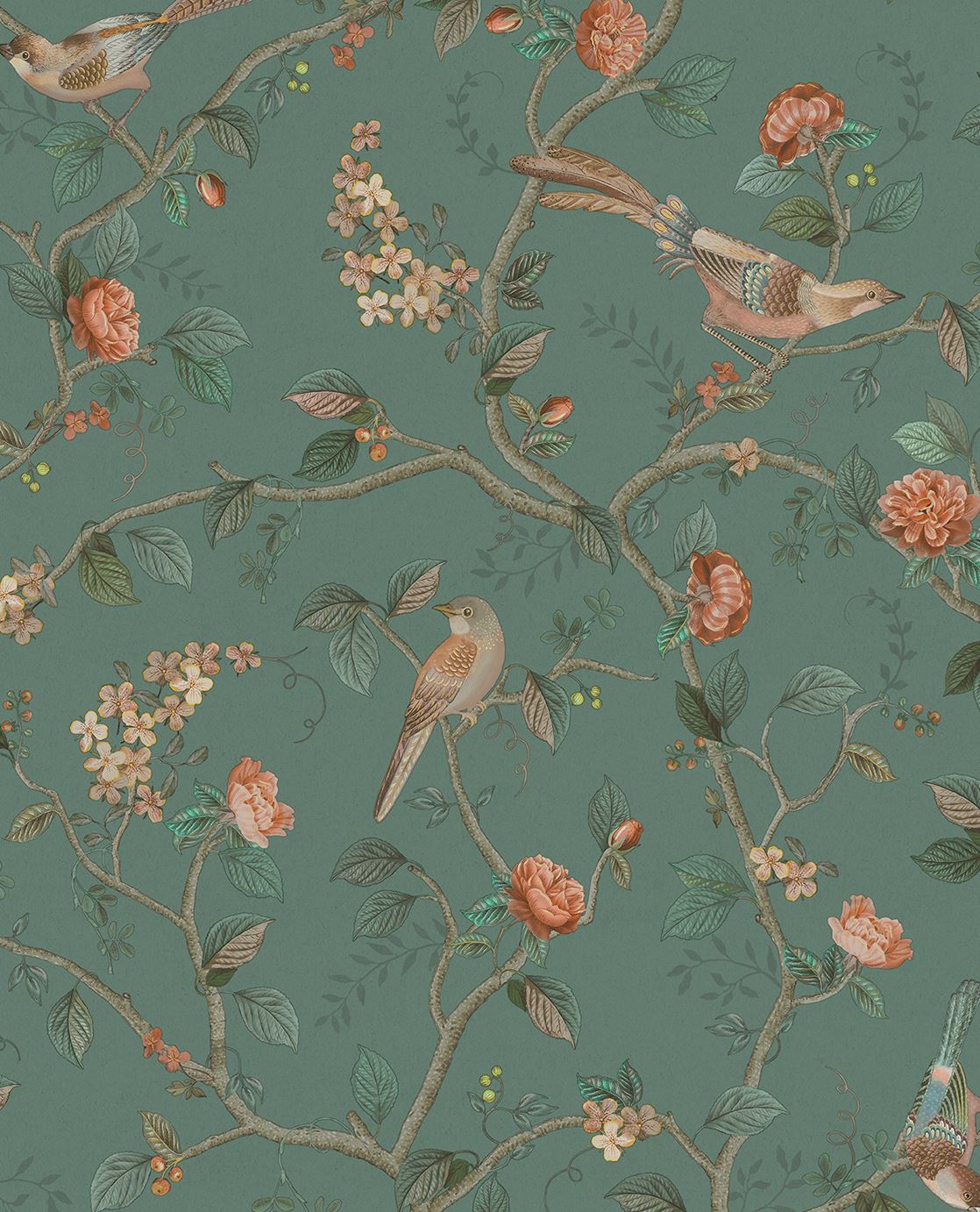 EIJFFINGER Pip Studio 6 333124 - Afbeelding 1 - Groen, Romantisch, Pip Studio, Dieren, Bloemen