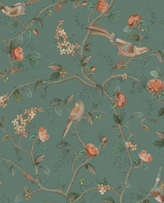 EIJFFINGER Pip Studio 6 333124 - Afbeelding 1 - Groen, Romantisch, Pip Studio, Dieren, Bloemen