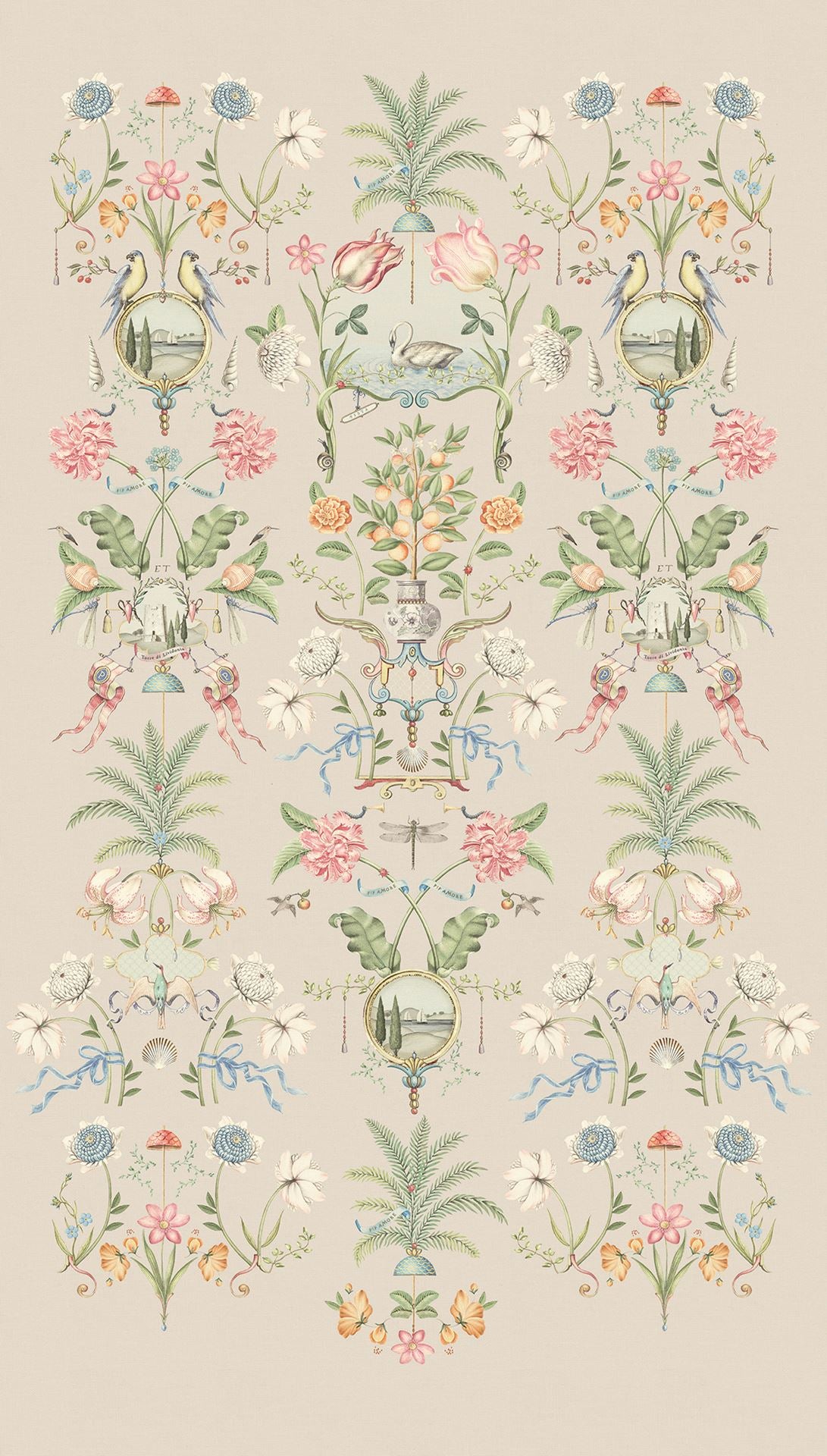 EIJFFINGER Pip Studio 6 333163 - Afbeelding 1 - Naturel, Romantisch, Pip Studio, Vogels, Bloemen