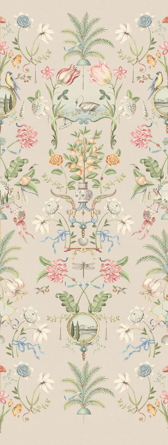 EIJFFINGER Pip Studio 6 333165 - Afbeelding 1 - Wit, Romantisch, Pip Studio, Vogels, Bloemen