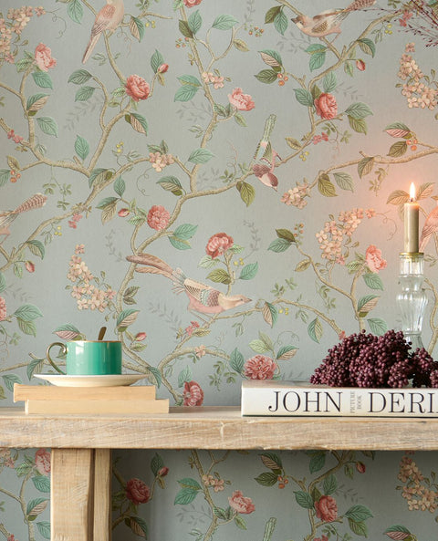 EIJFFINGER Pip Studio 6 333121 - Afbeelding 2 - Groen, Romantisch, Pip Studio, Dieren, Bloemen