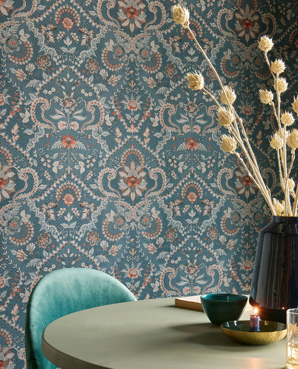 EIJFFINGER Pip Studio 6 333151 - Afbeelding 2 - Blauw, Romantisch, Pip Studio, Ornamenten, Bloemen