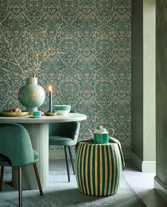 EIJFFINGER Pip Studio 6 333152 - Afbeelding 2 - Groen, Romantisch, Pip Studio, Bloemen, Bladeren